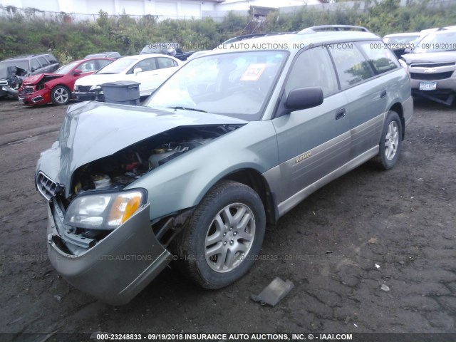 4S3BH675437633781 - 2003 SUBARU LEGACY OUTBACK AWP 绿色 照片 2