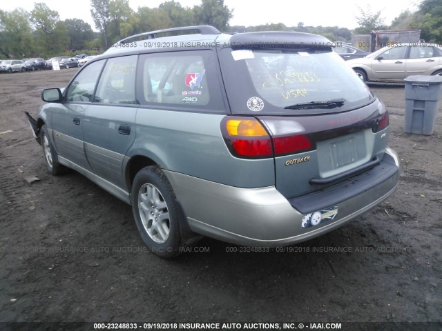 4S3BH675437633781 - 2003 SUBARU LEGACY OUTBACK AWP 绿色 照片 3