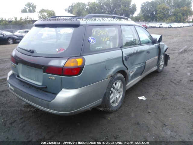 4S3BH675437633781 - 2003 SUBARU LEGACY OUTBACK AWP 绿色 照片 4