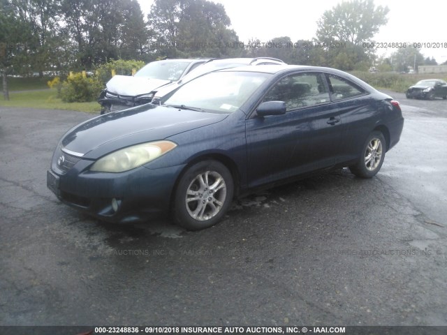 4T1CE38P54U934487 - 2004 TOYOTA CAMRY SOLARA SE/SLE Mavi foto 2