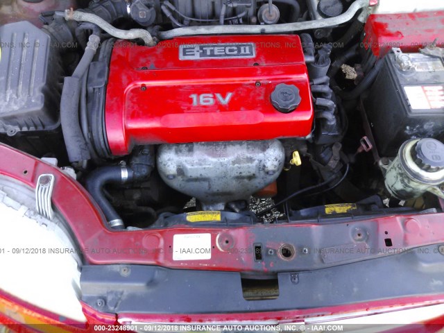 KL1TD62684B222051 - 2004 CHEVROLET AVEO RED photo 10