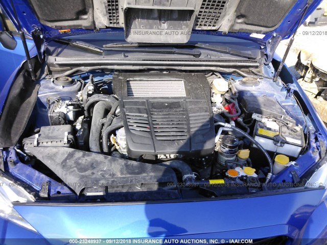 JF1VA1B62H9822323 - 2017 SUBARU WRX BLUE photo 10