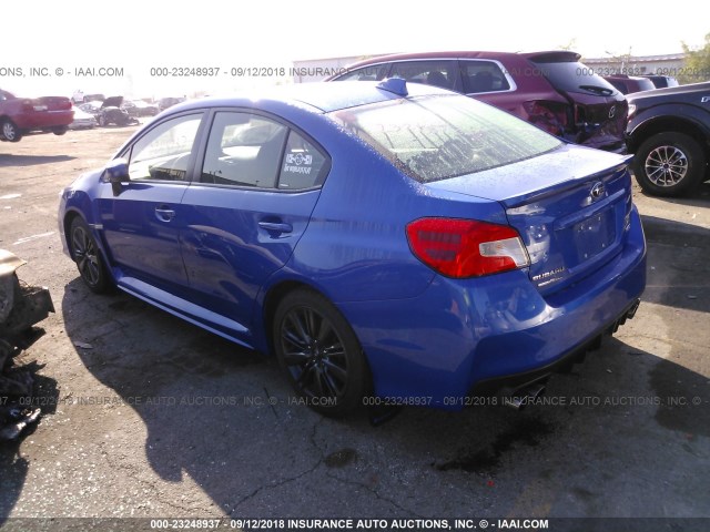 JF1VA1B62H9822323 - 2017 SUBARU WRX BLUE photo 3