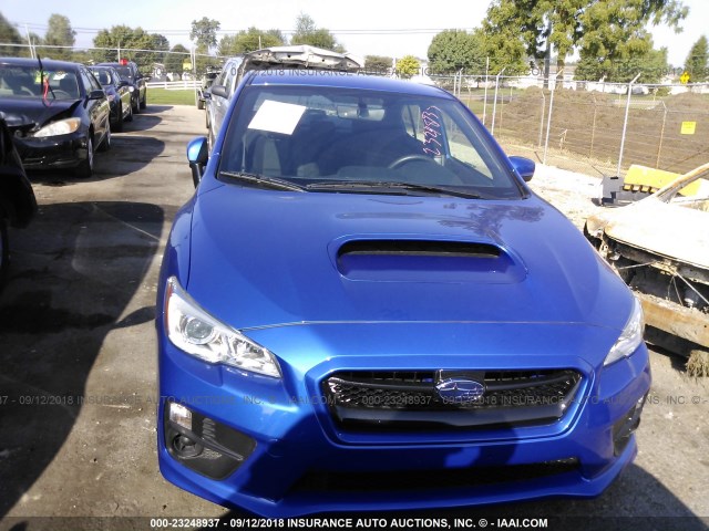 JF1VA1B62H9822323 - 2017 SUBARU WRX BLUE photo 6