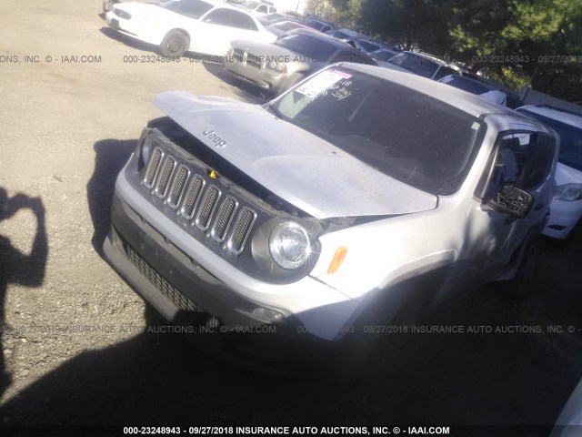 ZACCJAAB6HPF47196 - 2017 JEEP RENEGADE SPORT SILVER photo 2