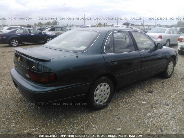 4T1BG12K0TU672741 - 1996 TOYOTA CAMRY DX/LE/XLE GREEN photo 4