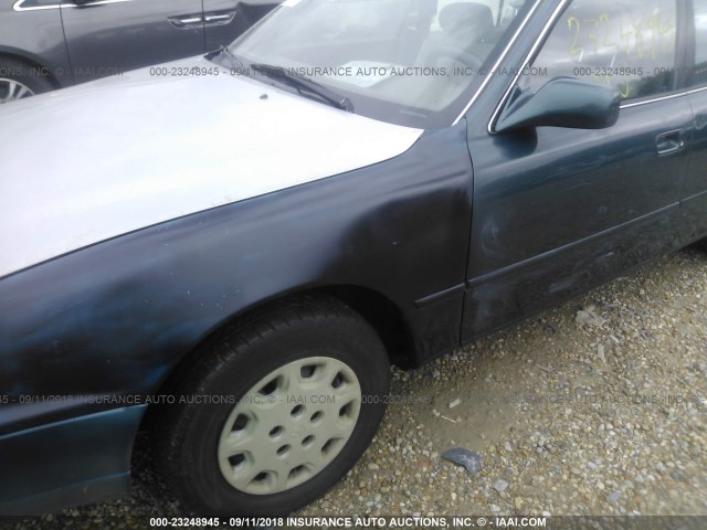 4T1BG12K0TU672741 - 1996 TOYOTA CAMRY DX/LE/XLE GREEN photo 6