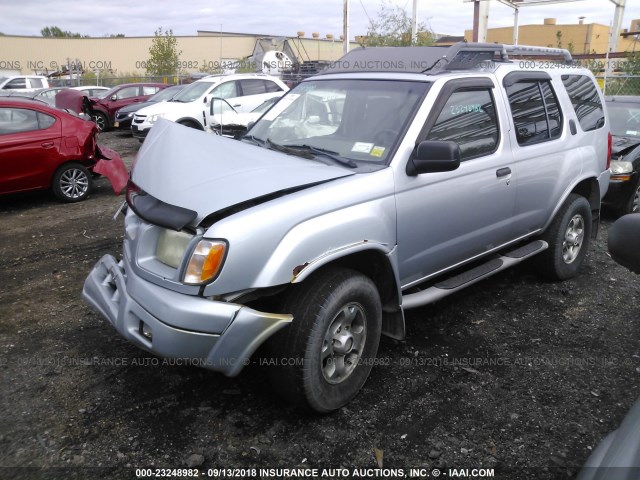 5N1ED28Y2YC573956 - 2000 NISSAN XTERRA XE/SE SILVER photo 2