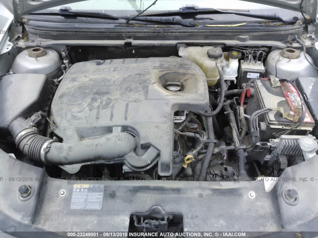 1G1ZB5E10BF307712 - 2011 CHEVROLET MALIBU LS 银色 照片 10
