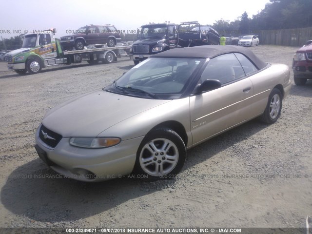 3C3EL45H3YT219525 - 2000 CHRYSLER SEBRING JX Champagne photo 2