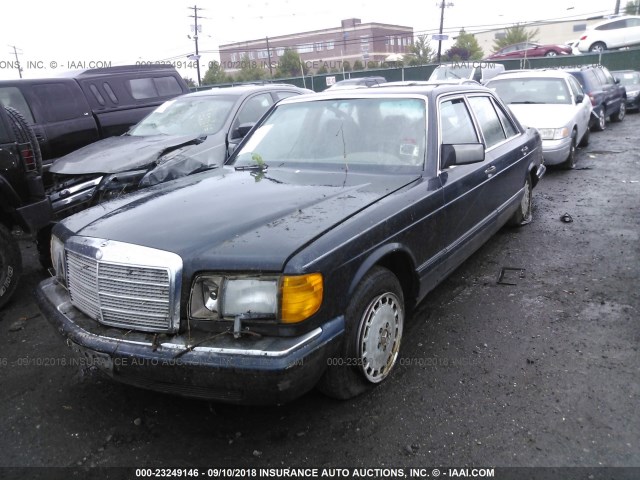 WDBCA39E5KA438048 - 1989 MERCEDES-BENZ 560 SEL BLUE photo 2