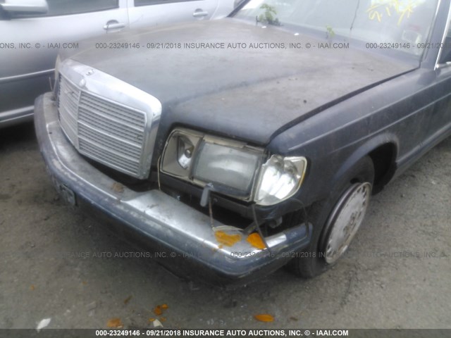 WDBCA39E5KA438048 - 1989 MERCEDES-BENZ 560 SEL BLUE photo 6