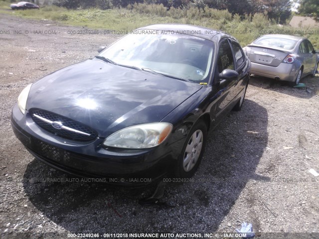 1FAFP52243A145726 - 2003 FORD TAURUS LX BLACK photo 2