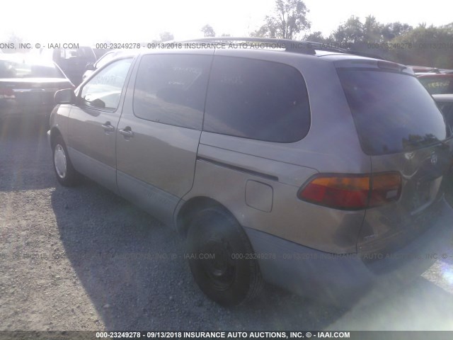 4T3ZF13CXXU100985 - 1999 TOYOTA SIENNA LE/XLE BROWN photo 3