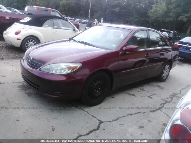 4T1BE30K02U101477 - 2002 TOYOTA CAMRY LE/XLE/SE Qırmızı foto 2