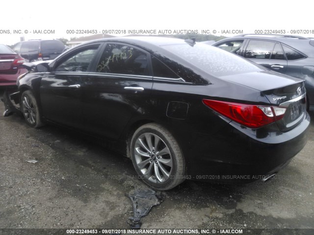 5NPEC4ACXCH388410 - 2012 HYUNDAI SONATA SE/LIMITED BLACK photo 3