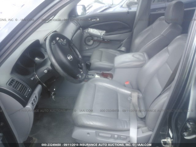 2HNYD18875H547352 - 2005 ACURA MDX TOURING GRAY photo 5