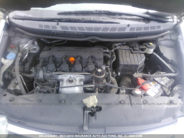 1HGFA16908L074047 - 2008 HONDA CIVIC EXL 银色 照片 10