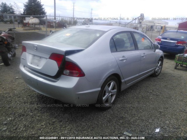 1HGFA16908L074047 - 2008 HONDA CIVIC EXL 银色 照片 4