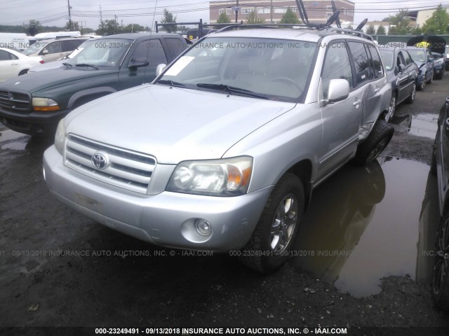 JTEEP21A950079269 - 2005 TOYOTA HIGHLANDER LIMITED SILVER photo 2