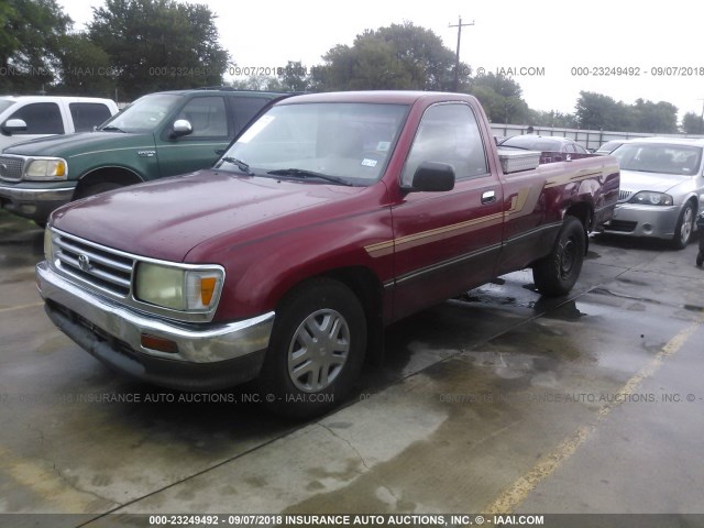 JT4VD10A1R0023728 - 1994 TOYOTA T100 DX RED photo 2