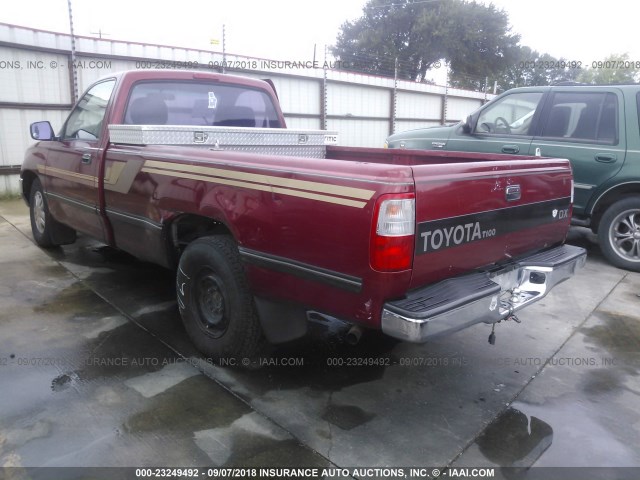 JT4VD10A1R0023728 - 1994 TOYOTA T100 DX RED photo 3