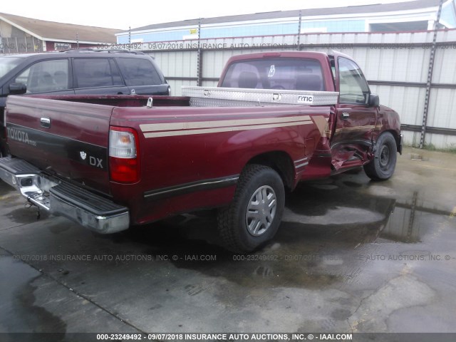 JT4VD10A1R0023728 - 1994 TOYOTA T100 DX RED photo 4
