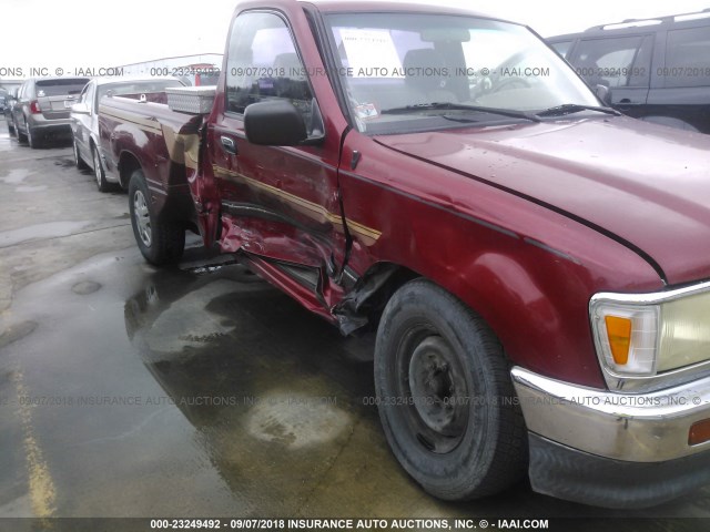 JT4VD10A1R0023728 - 1994 TOYOTA T100 DX RED photo 6