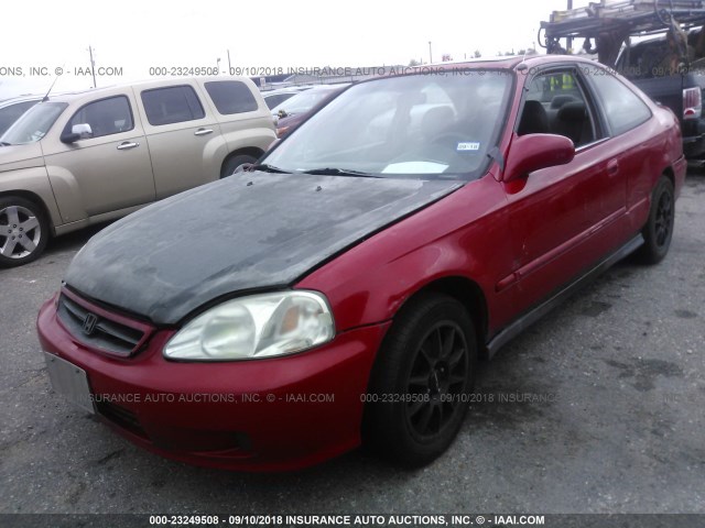 1HGEJ8248XL029323 - 1999 HONDA CIVIC EX RED photo 2