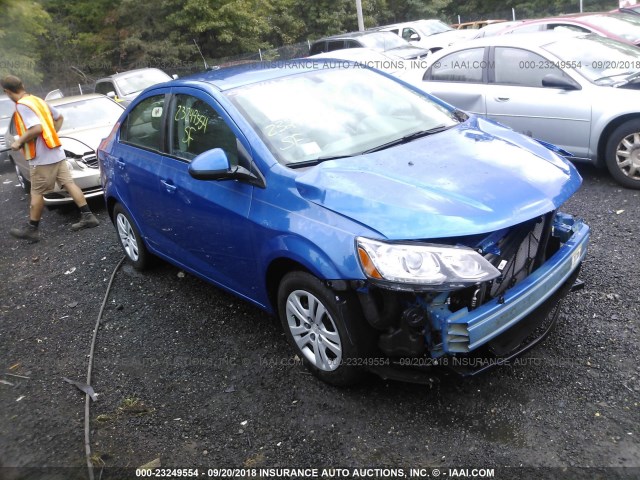 1G1JB5SG3H4132897 - 2017 CHEVROLET SONIC LS BLUE photo 1