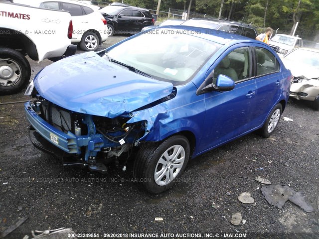 1G1JB5SG3H4132897 - 2017 CHEVROLET SONIC LS BLUE photo 2