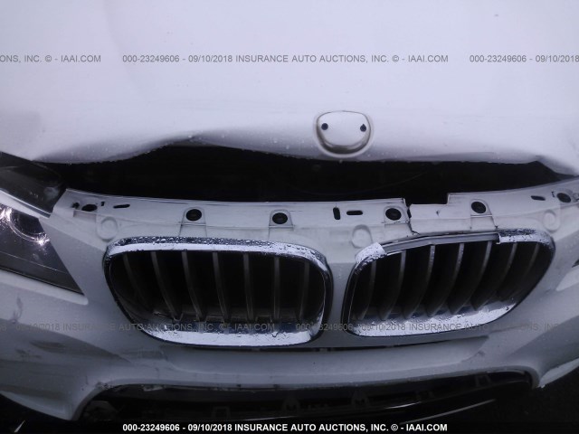 5UXWX9C50D0A31290 - 2013 BMW X3 XDRIVE28I WHITE photo 6