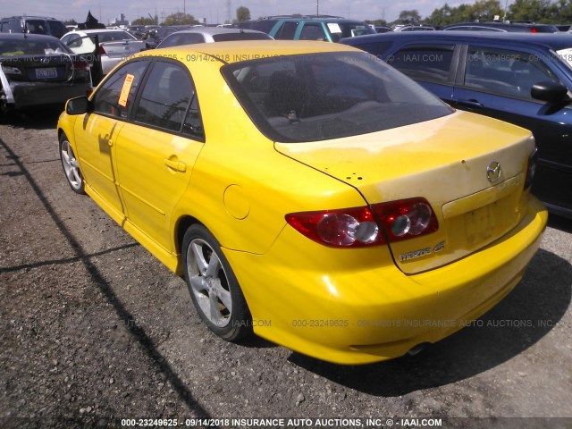 1YVHP80D935M28926 - 2003 MAZDA 6 YELLOW photo 3