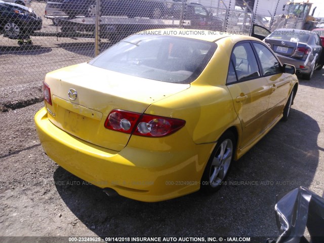 1YVHP80D935M28926 - 2003 MAZDA 6 YELLOW photo 4