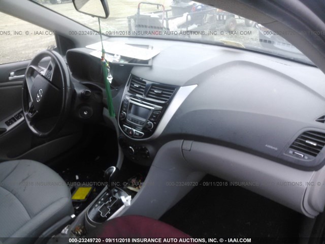 KMHCU5AE4FU232753 - 2015 HYUNDAI ACCENT GLS/SE BLACK photo 5