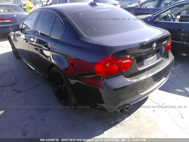 WBAPH5G55ANM35393 - 2010 BMW 328 I SULEV BLACK photo 3