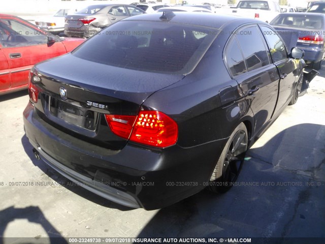 WBAPH5G55ANM35393 - 2010 BMW 328 I SULEV BLACK photo 4