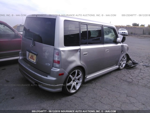 JTLKT324840152359 - 2004 TOYOTA SCION XB Gris foto 4