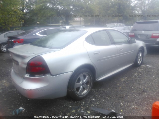 2G2WP552461224693 - 2006 PONTIAC GRAND PRIX SILVER photo 4