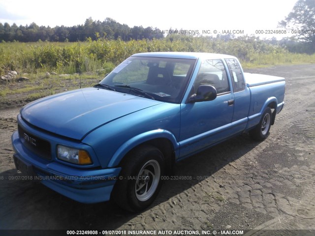 1GTCS194XS8531228 - 1995 GMC SONOMA Light Blue photo 2