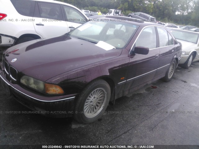 WBADE6321VBW51973 - 1997 BMW 540 I AUTOMATIC BURGUNDY photo 2