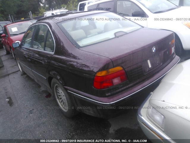WBADE6321VBW51973 - 1997 BMW 540 I AUTOMATIC BURGUNDY photo 3