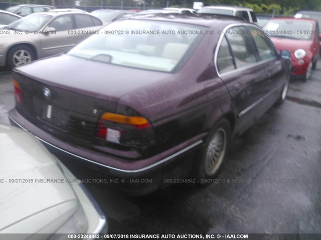 WBADE6321VBW51973 - 1997 BMW 540 I AUTOMATIC BURGUNDY photo 4