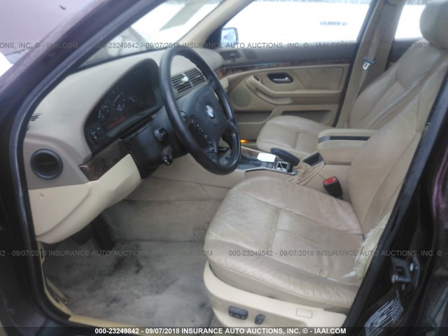 WBADE6321VBW51973 - 1997 BMW 540 I AUTOMATIC BURGUNDY photo 5