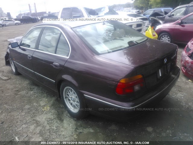 WBADD6327VBW24943 - 1997 BMW 528 I AUTOMATIC MAROON photo 3