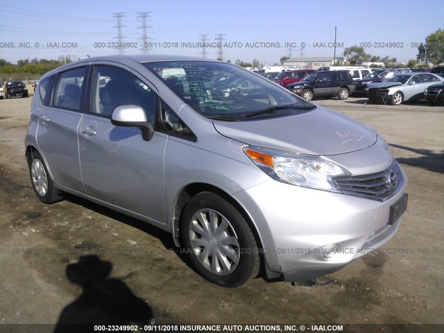 3N1CE2CP2EL370818 - 2014 NISSAN VERSA NOTE S/S PLUS/SV/SL SILVER photo 1