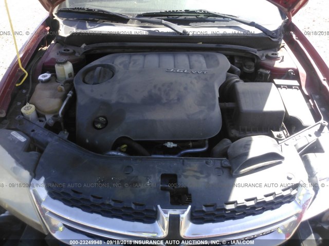 1B3BD4FG6BN540081 - 2011 DODGE AVENGER EXPRESS 红色 照片 10