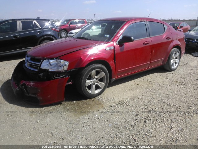 1B3BD4FG6BN540081 - 2011 DODGE AVENGER EXPRESS 红色 照片 2