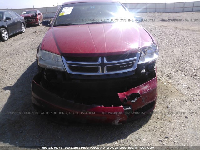 1B3BD4FG6BN540081 - 2011 DODGE AVENGER EXPRESS 红色 照片 6