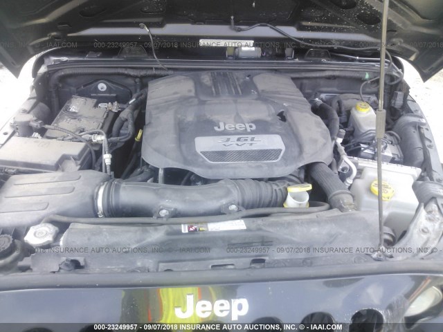 1C4AJWAG1CL210397 - 2012 JEEP WRANGLER SPORT 黑色 照片 10